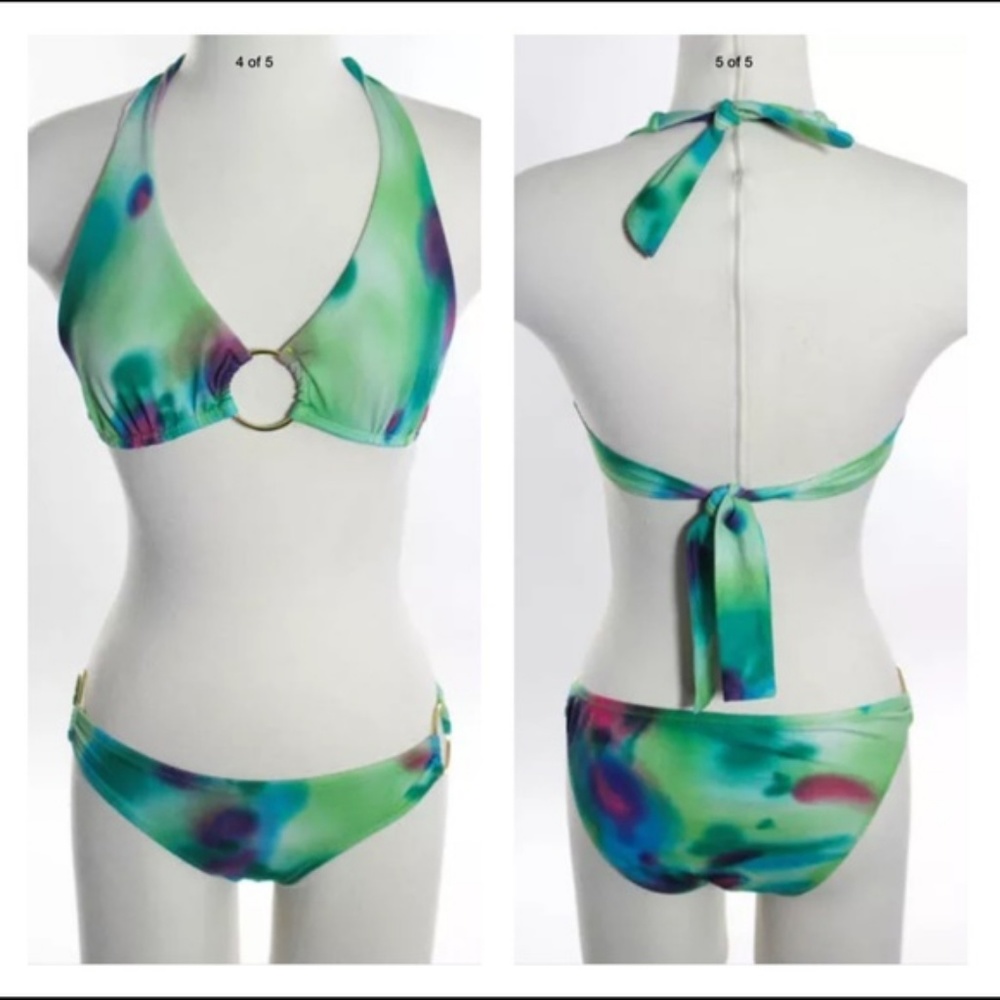 Designer 2-piece Gold Ring Bikini Set S/M